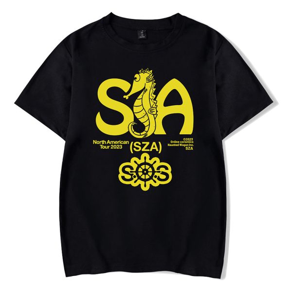 SZA SEAHOUSE TOUR BLACK TEE